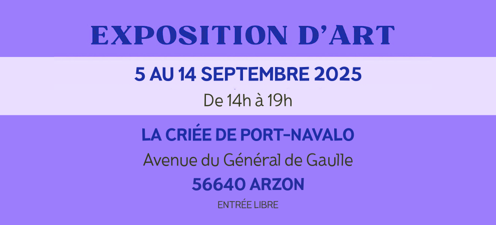 Exposition à la Criée de Port-Navalo (56)